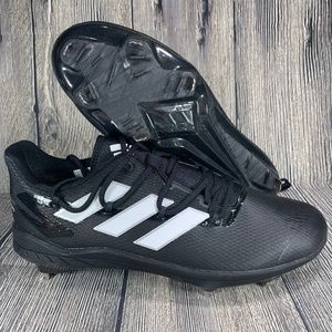 Adidas Adizero Afterburner 8 Black/White Metal Baseball Cleats Mens 7 FZ4217
